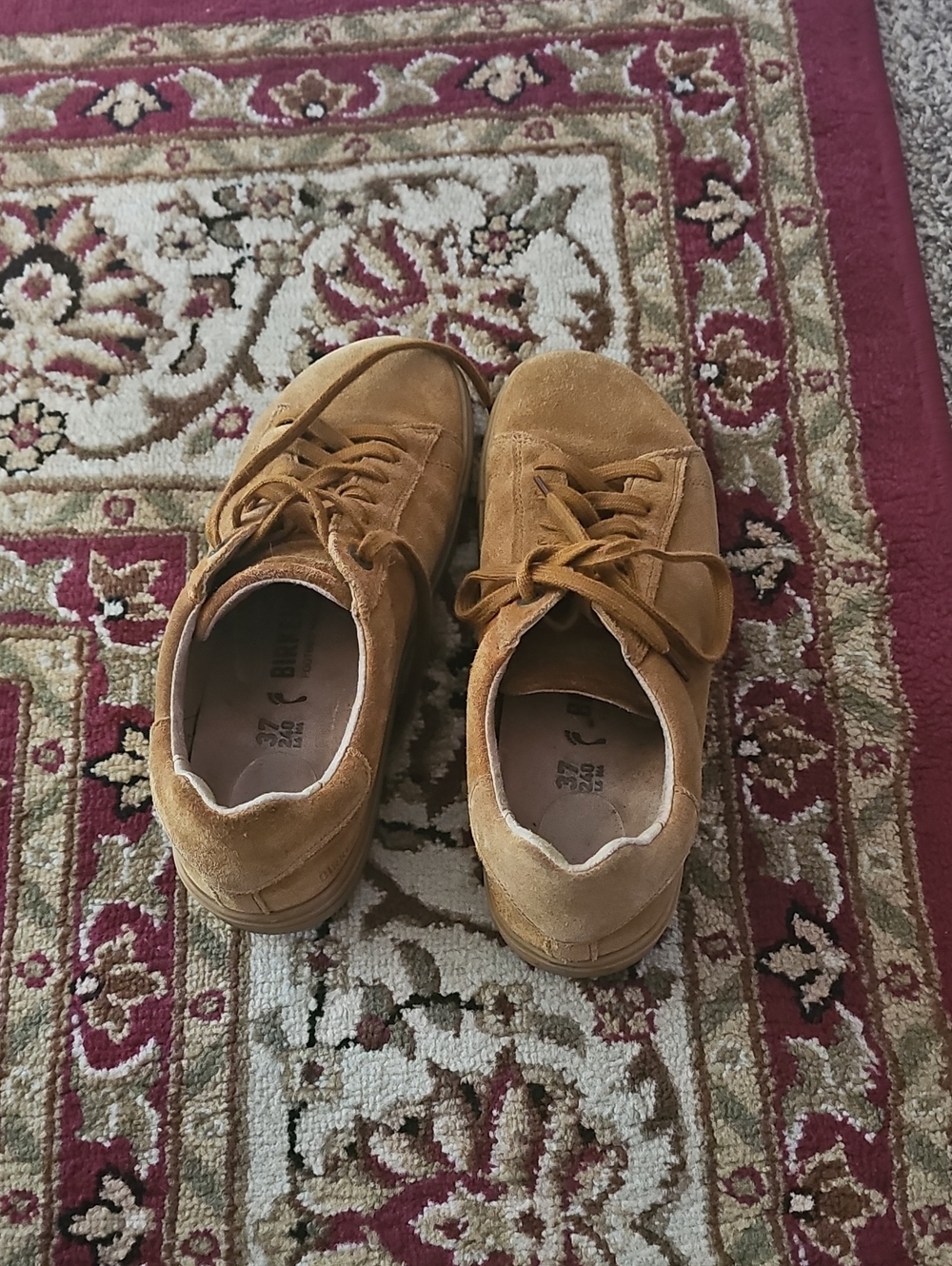 Birkenstock Women's Suede Sneakers in Tan/Brown